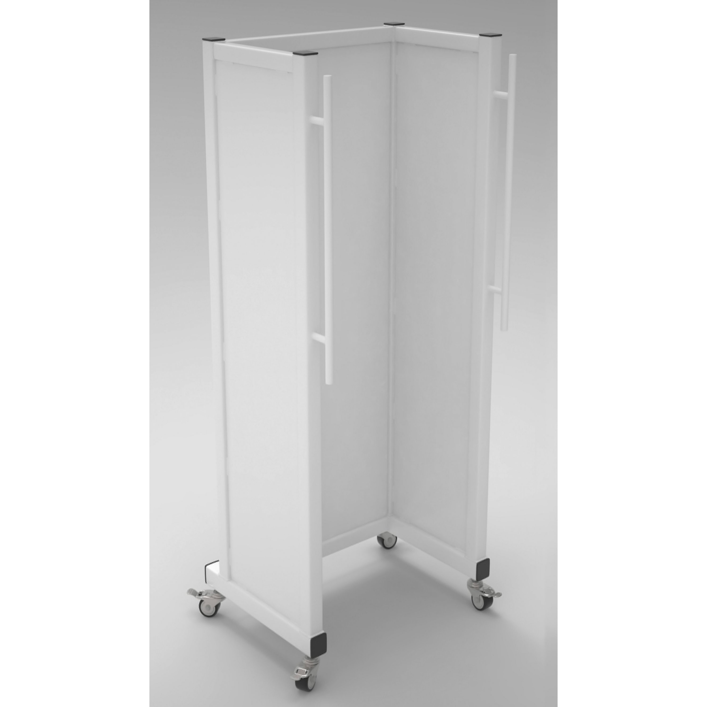 Mobile Standing Shield 48" H x 21.5" W x 16" D